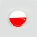 Pin-back button Polish Flag 36 mm 7049 photo 1