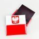 Souvenir magnet 50x50 mm Polish Flag with coat of arms 7054 photo 2