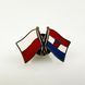 Poland/Croatia flag pin/badge 7007 photo 1