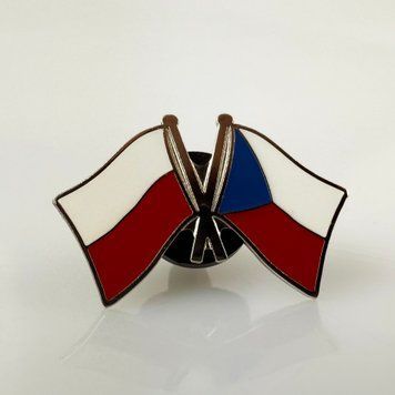 Komplet Znaczek Flaga Polska / Czech 7008 photo