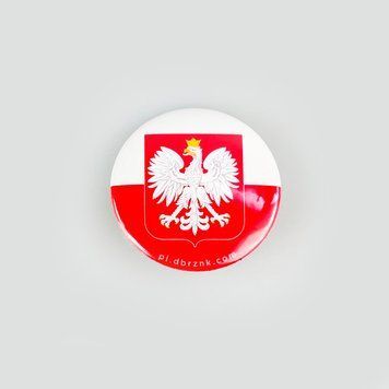 Magnes pamiątkowy Flaga Polski z dużym godłem 36 mm 7059 photo