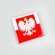 Souvenir magnet 50x50 mm Polish Flag with large coat of arms 7061 photo 2