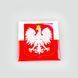 Souvenir magnet 50x50 mm Polish Flag with large coat of arms 7061 photo 1
