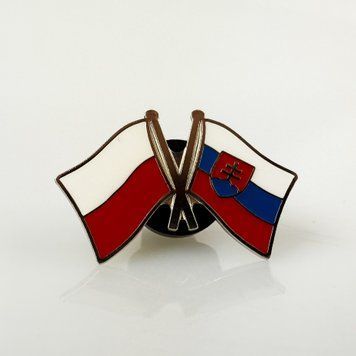 Komplet Znaczek Flaga Polska / Słowacji 7015 photo