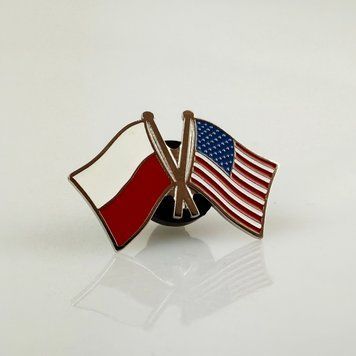 Komplet Znaczek Flaga Polska / USA 7018 photo