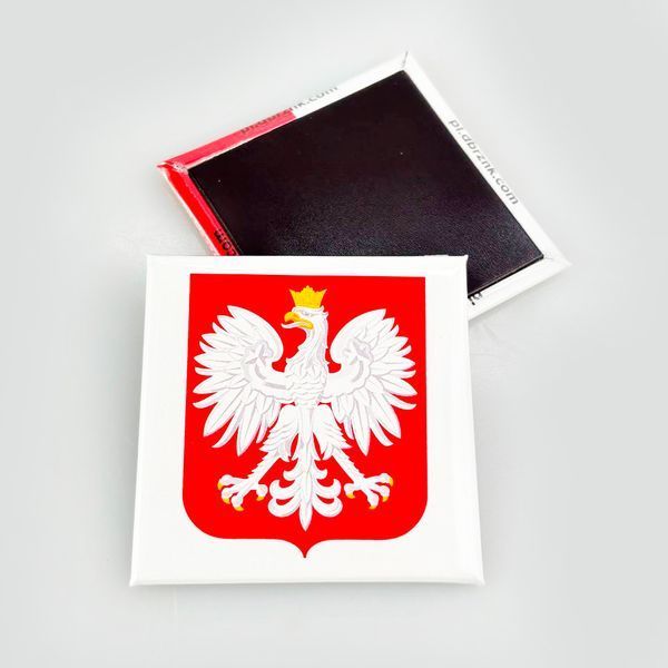 Souvenir magnet 50x50 mm Polish Coat of Arms 7068 photo