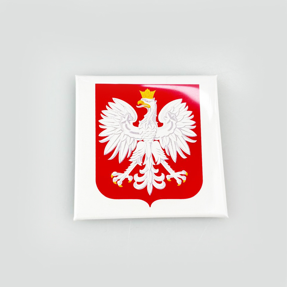 Souvenir magnet 50x50 mm Polish Coat of Arms Souvenir magnet 50x50 mm Polish Coat of Arms