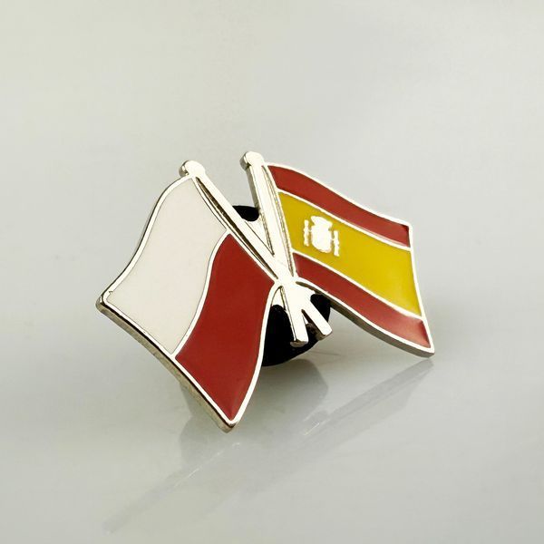 Komplet Znaczek Flaga Polska / Hiszpania 7021 photo