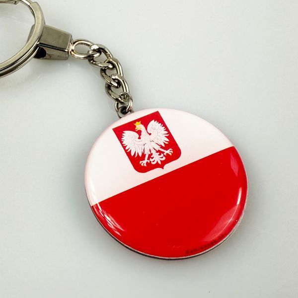 Brelok breloczek Polska flaga z orzeł 7024 photo