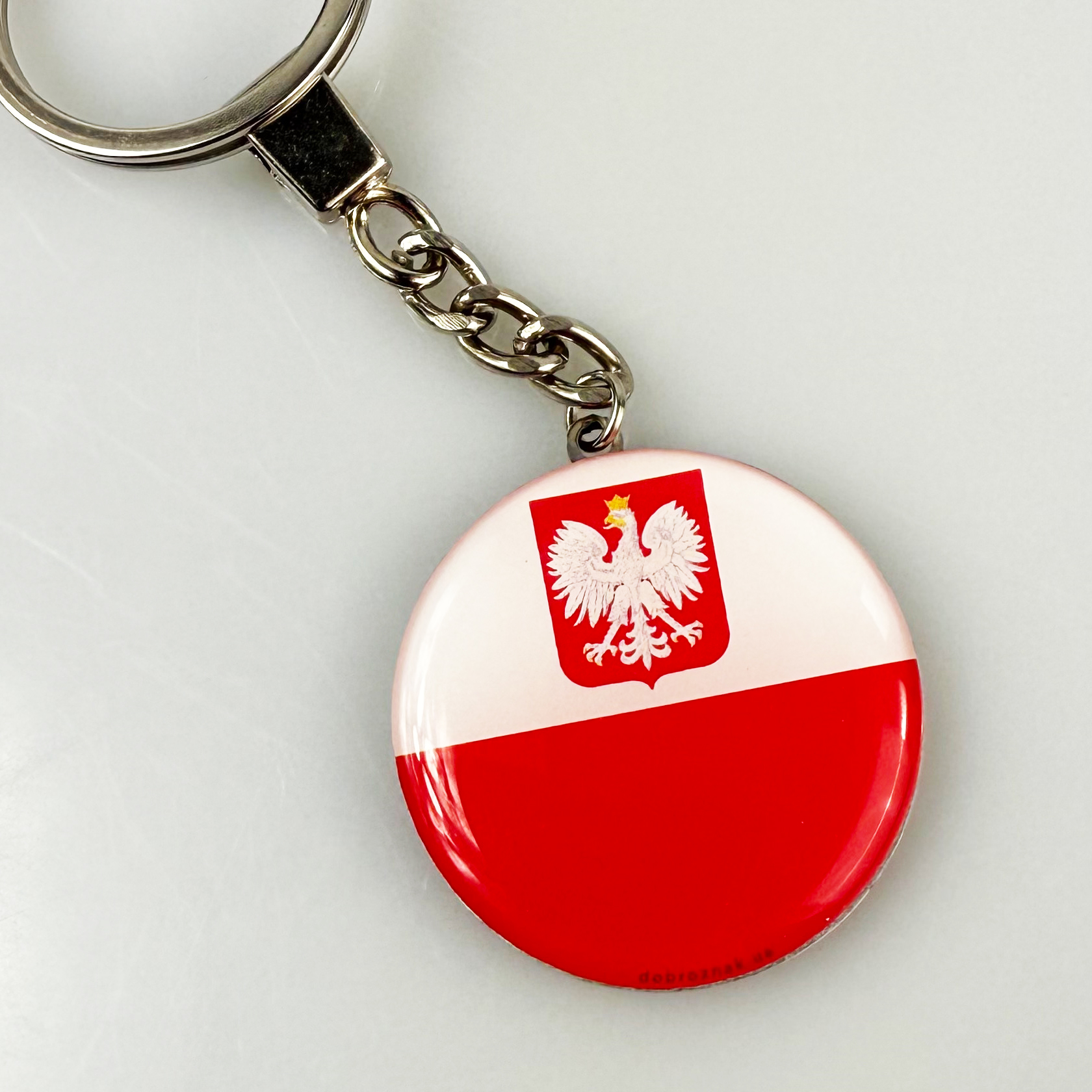 Brelok breloczek Polska flaga z orzeł Brelok breloczek Polska flaga z orzeł