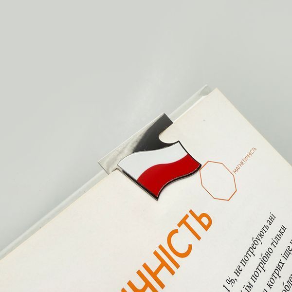 Bookmark for book/planner/journal Polish Flag 7076 photo