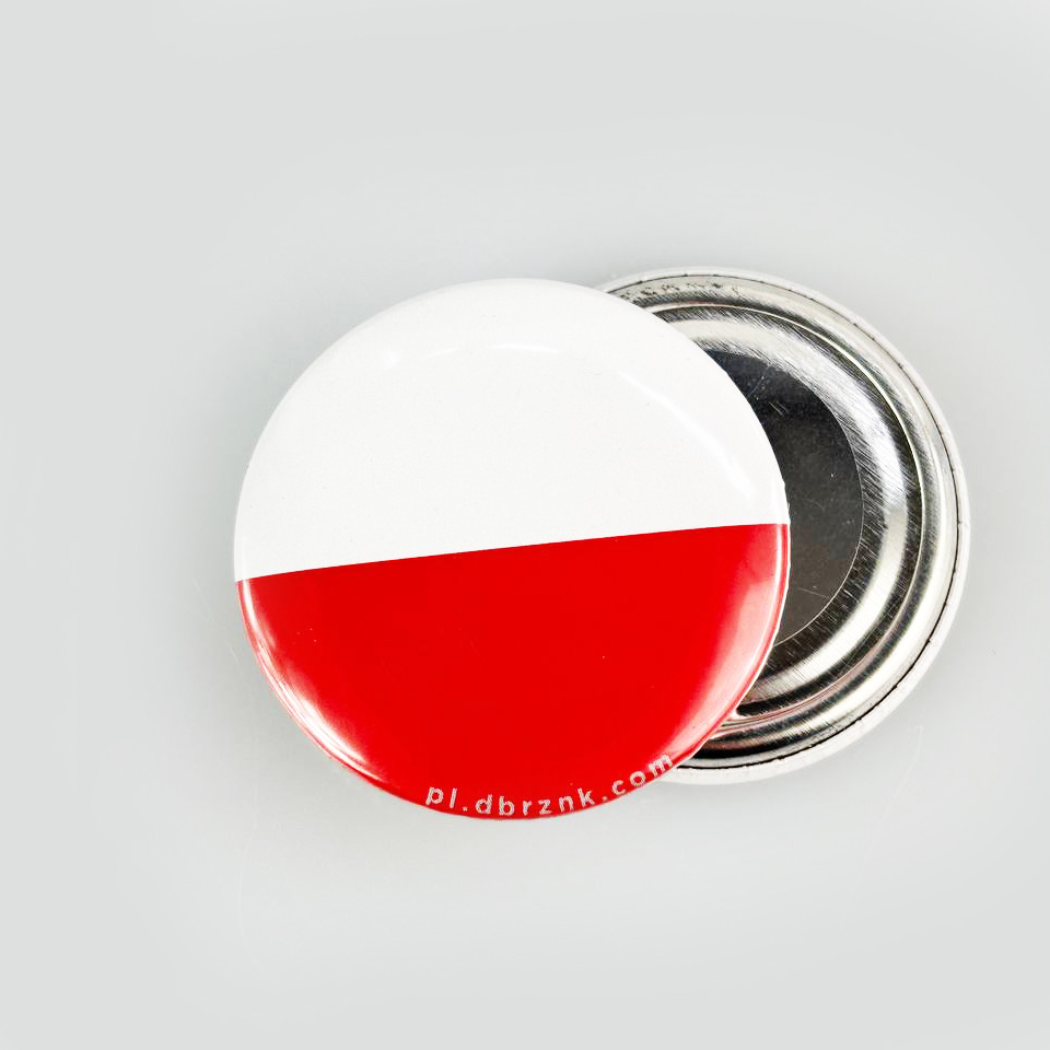Magnes pamiątkowy Flaga Polski 36 mm Magnes pamiątkowy Flaga Polski 36 mm